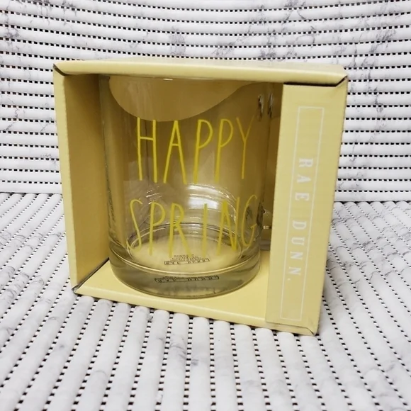 Rae Dunn Glass Mug - Hello Spring - Picture 4 of 5